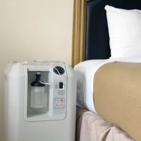 Image of a oxygen concentrator on rent in Delhi